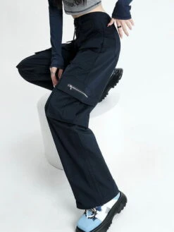 Casual Multiple Pockets Drawstring Decoration Pants -Aelfric Eden Shop 9DEF864E 83B1 4970 983A CF68F99D910E 29596 000005911353654D