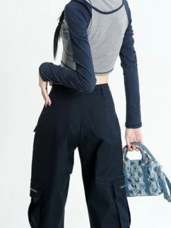 Casual Multiple Pockets Drawstring Decoration Pants -Aelfric Eden Shop AC48891B 4B63 4619 B1D2 F210E619EFA5 29596 00000592DC9D9FFC