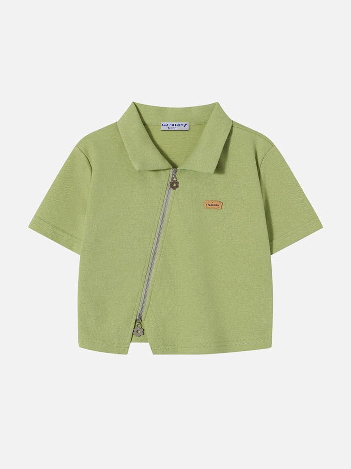 Aelfric Eden Geometric Zip Up Crop Shirt 3 Aelfric Eden Geometric Zip Up Crop Shirt