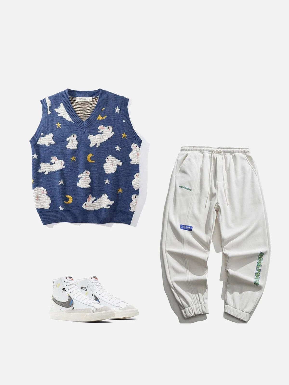 Aelfric Eden Moon Rabbit Knit Sweater Vest 7 Aelfric Eden Moon Rabbit Knit Sweater Vest - Image 5