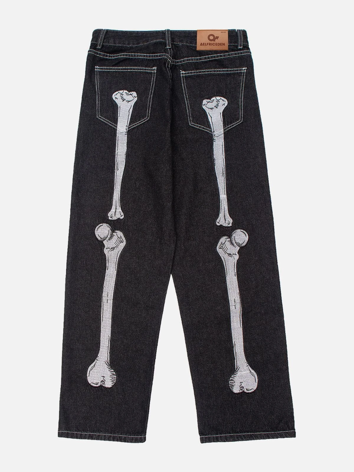 Vintage Skull Bone Embroidery Jeans 5 Vintage Skull Bone Embroidery Jeans - Image 3