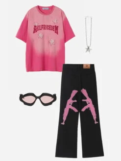 Aelfric Eden "GUN" Patchwork Jeans -Aelfric Eden Shop EGZ217281 2