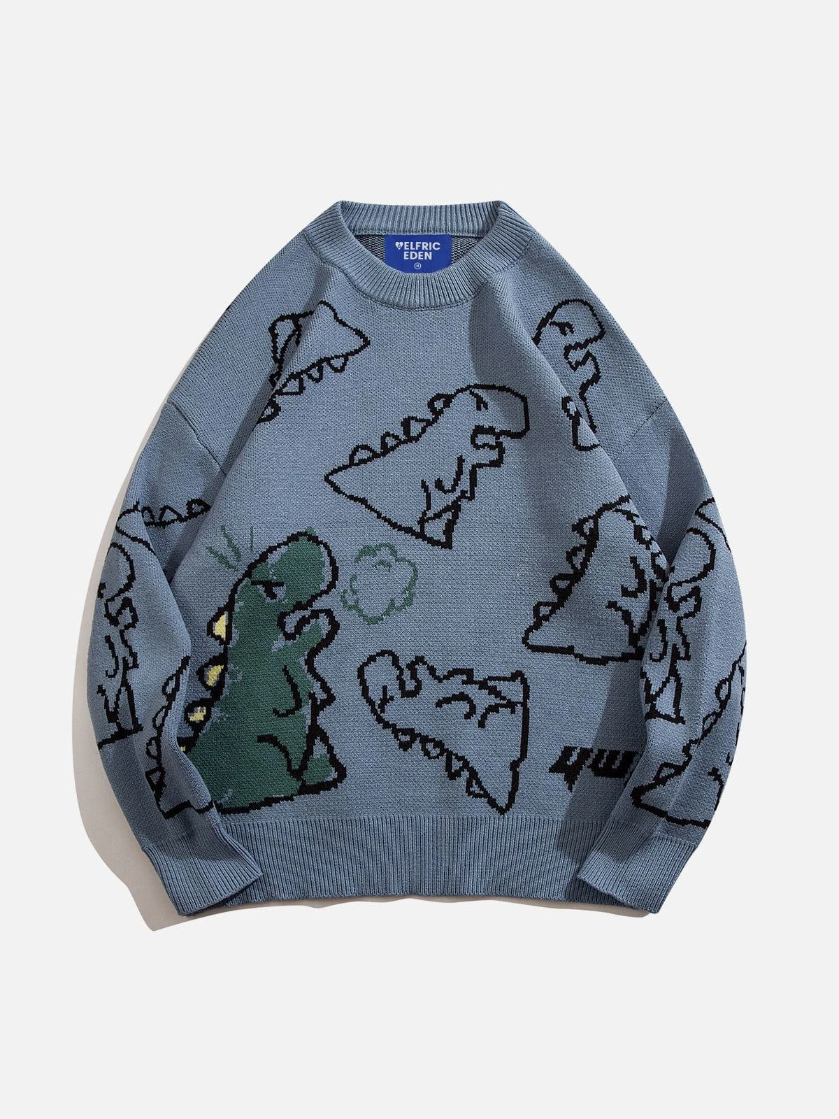 Aelfric Eden Dinosaur Cartoon Pattern Knit Sweater 10 Aelfric Eden Dinosaur Cartoon Pattern Knit Sweater - Image 8