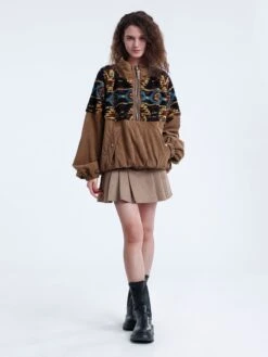 Aelfric Eden Ethnic Style Corduroy Sweatshirt -Aelfric Eden Shop Z0A4005