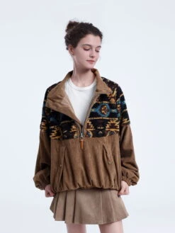 Aelfric Eden Ethnic Style Corduroy Sweatshirt -Aelfric Eden Shop Z0A4010