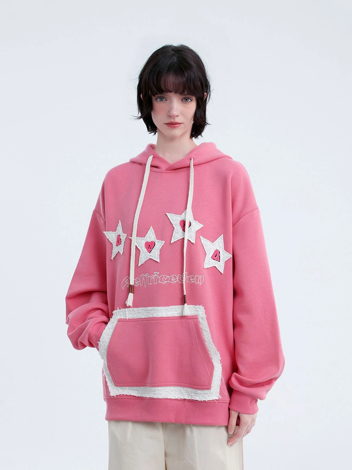 Aelfric Eden Color Blocking Applique Embroidery Star Hoodie 6 Aelfric Eden Color Blocking Applique Embroidery Star Hoodie - Image 4