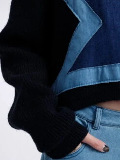 Star Denim Applique Cardigan -Aelfric Eden Shop Z0A6125