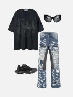 Aelfric Eden Castle Graphic Washed Tee -Aelfric Eden Shop a64a9db8 f470 496d 8b7c a65fee7c542e