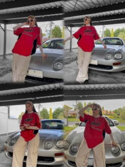 Aelfric Eden Contrast Color Speedway Racing Tee -Aelfric Eden Shop ael