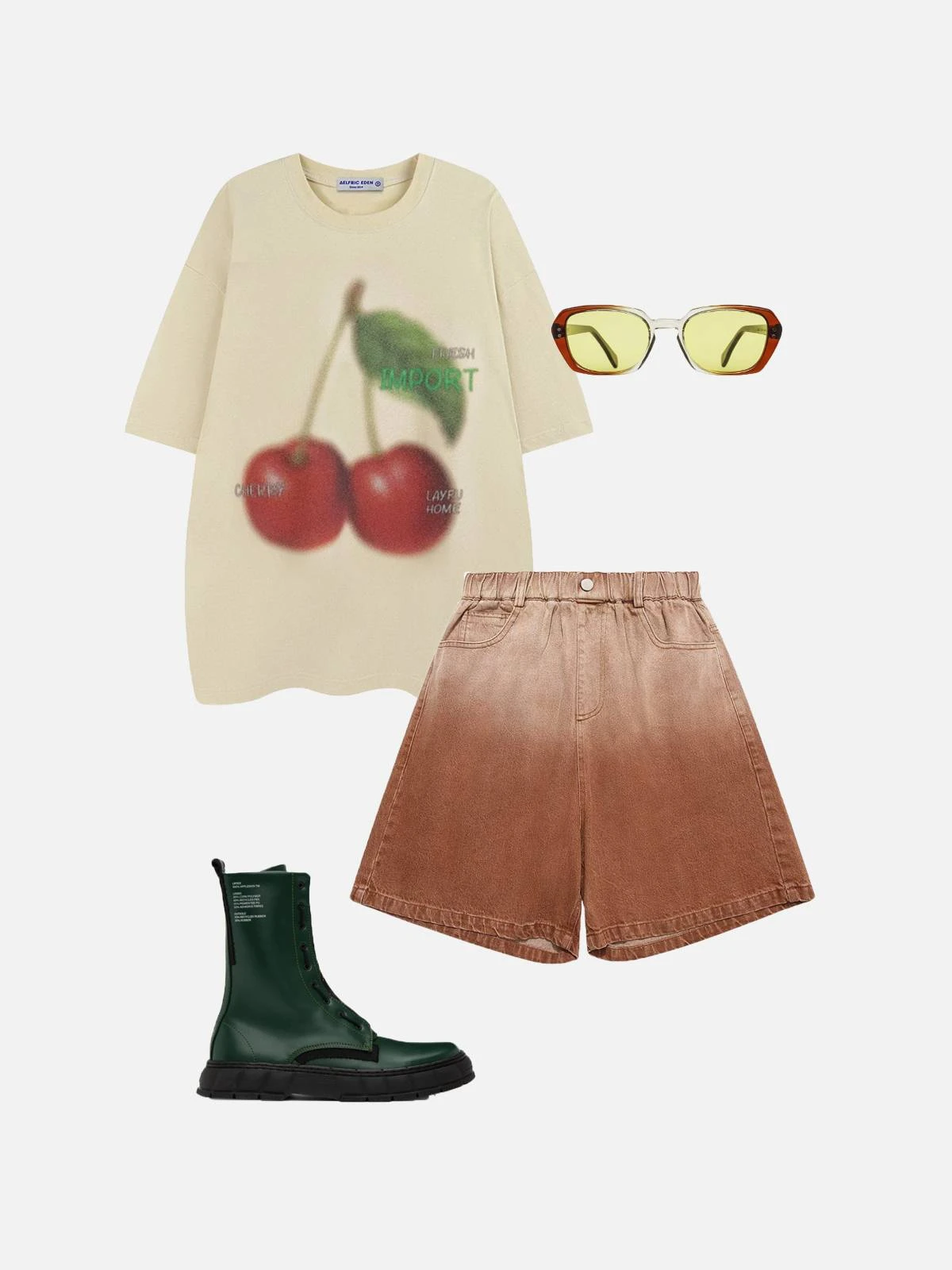 Aelfric Eden Gradient Effect Washed Jorts 5 Aelfric Eden Gradient Effect Washed Jorts - Image 3