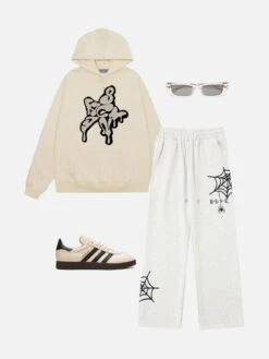 Aelfric Eden Letter Star Print Hoodie -Aelfric Eden Shop f9b111be 6a53 4cff 929b 1714230f2e42