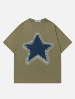 Aelfric Eden Embroidery Denim Star Tee -Aelfric Eden Shop jpeg 0119f3f8 cacf 45bd 9311 c72faec6105d