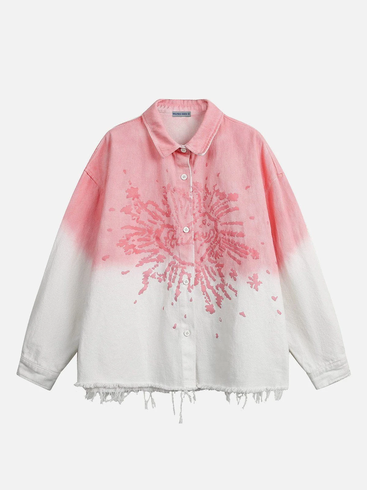 Aelfric Eden Firework Heart Print Long Sleeve Shirt 4 Aelfric Eden Firework Heart Print Long Sleeve Shirt - Image 2