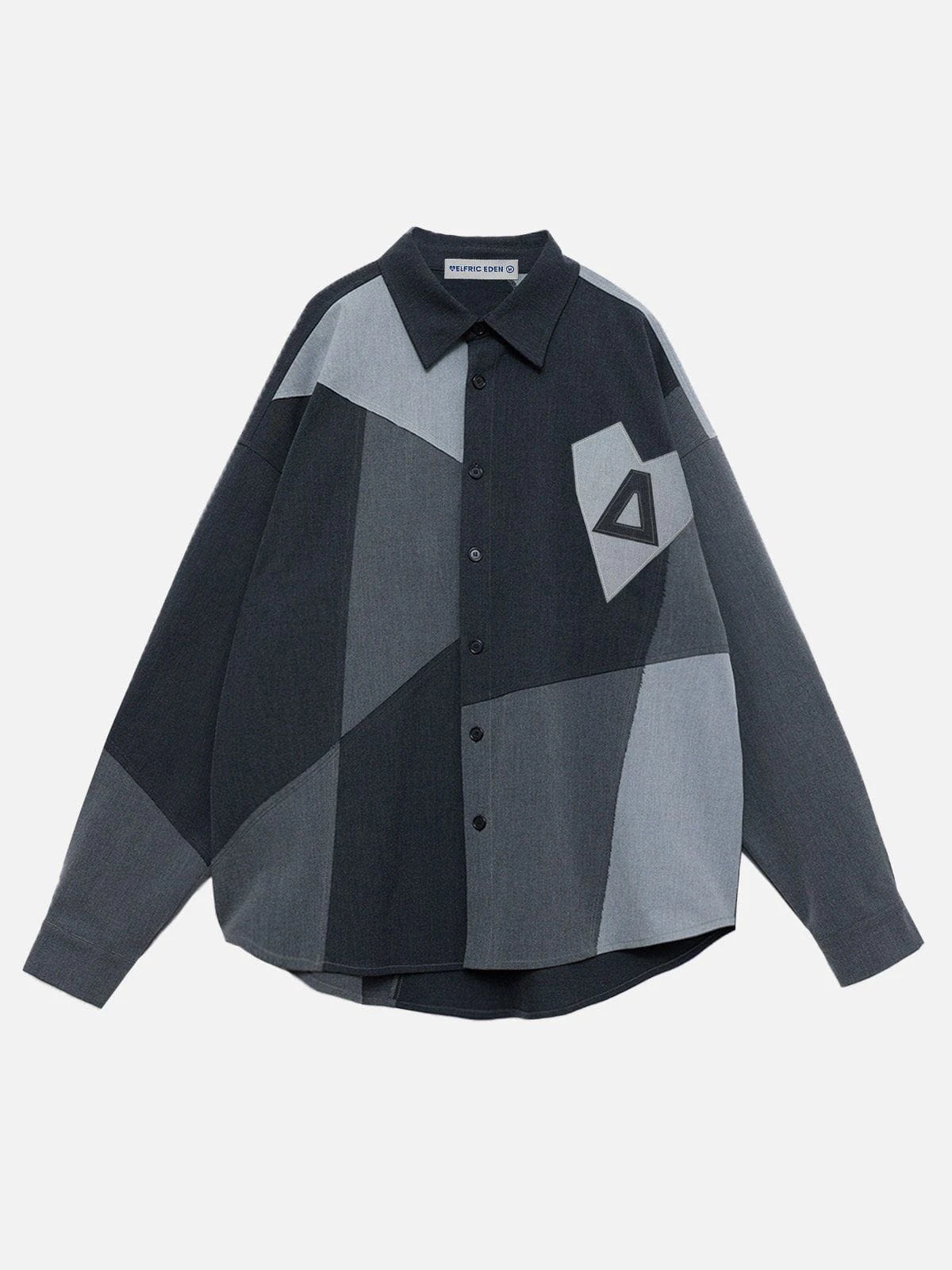Aelfric Eden Geometry Patchwork Long Sleeve Shirt<font Color="#00249C"><br>S/S 24 The Dreamers</font> 4 Aelfric Eden Geometry Patchwork Long Sleeve Shirt<font Color="#00249C"><br>S/S 24 The Dreamers</font> - Image 2