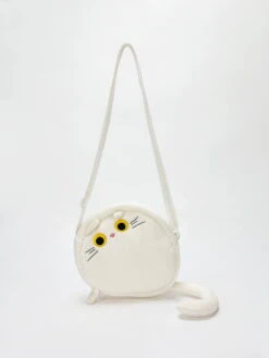 Plush Cat Crossbody Bag