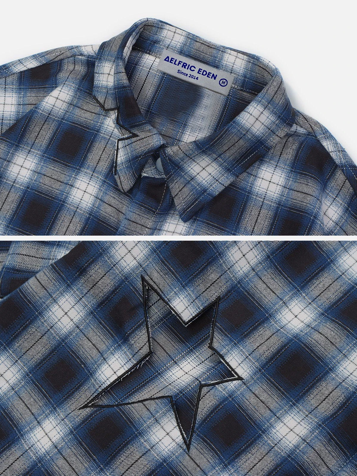 Aelfric Eden Stars Plaid Long Sleeve Shirt 9 Aelfric Eden Stars Plaid Long Sleeve Shirt - Image 7
