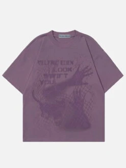 Aelfric Eden Blurring Cat Print Tee