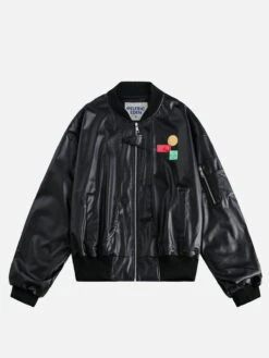 Aelfric Eden Badge Decoration Bomber Jacket