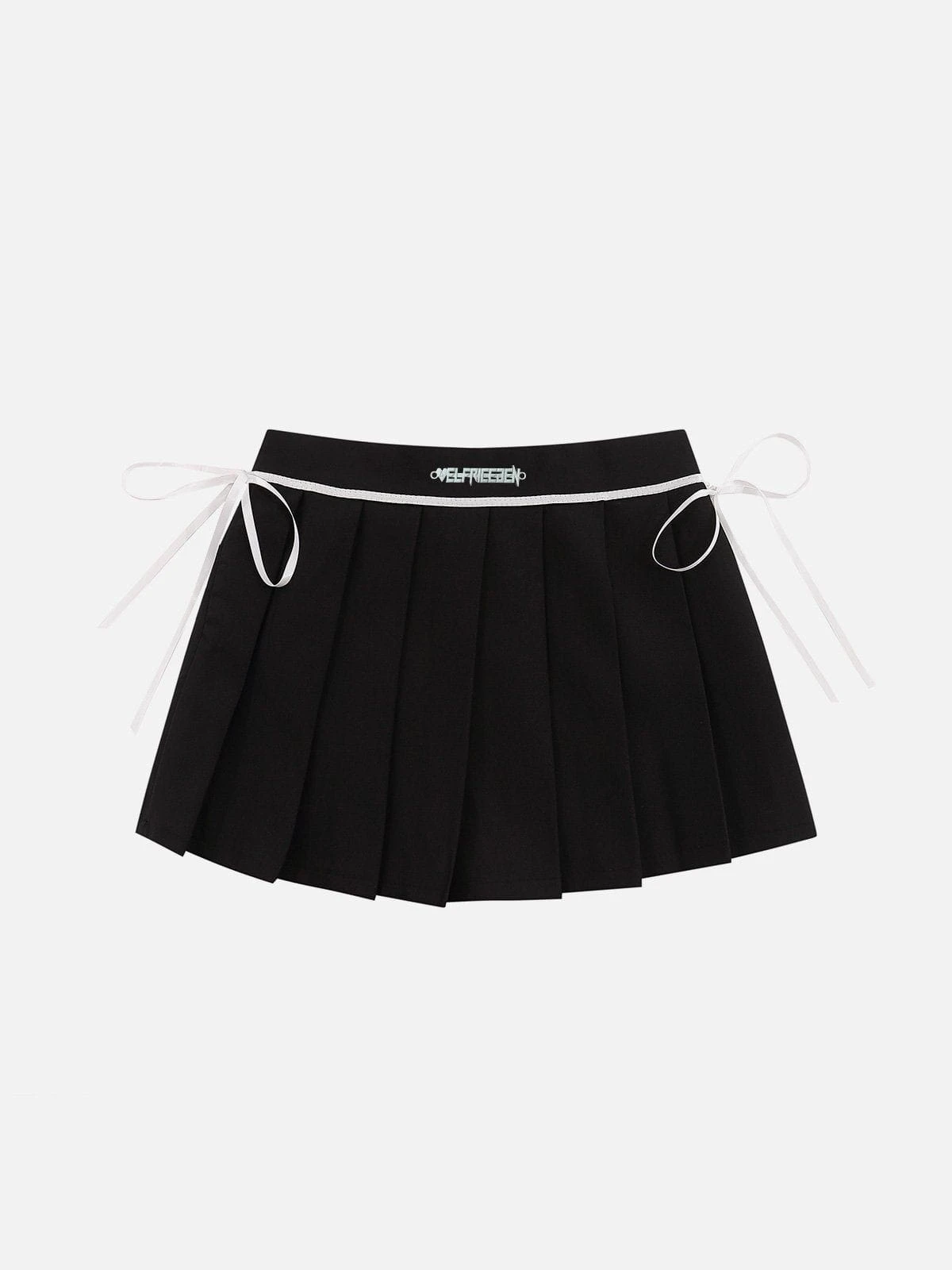 Color Blocking Drawstring Pleated Skirt 6 Color Blocking Drawstring Pleated Skirt - Image 4