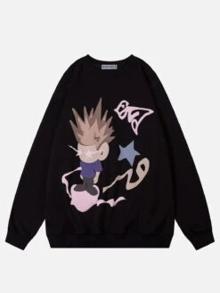 Aelfric Eden Cartoon Foam Printing Sweatshirt