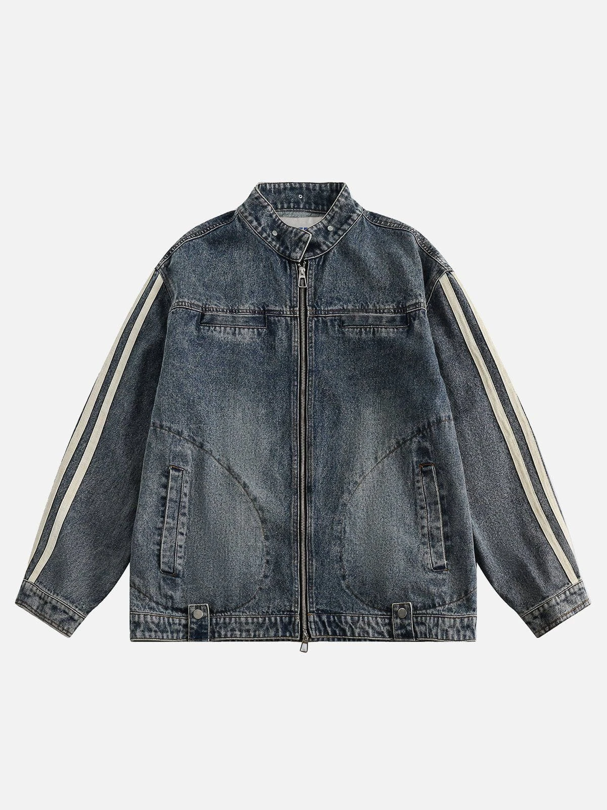 Aelfric Eden Stripe Denim Racing Jacket 3 Aelfric Eden Stripe Denim Racing Jacket