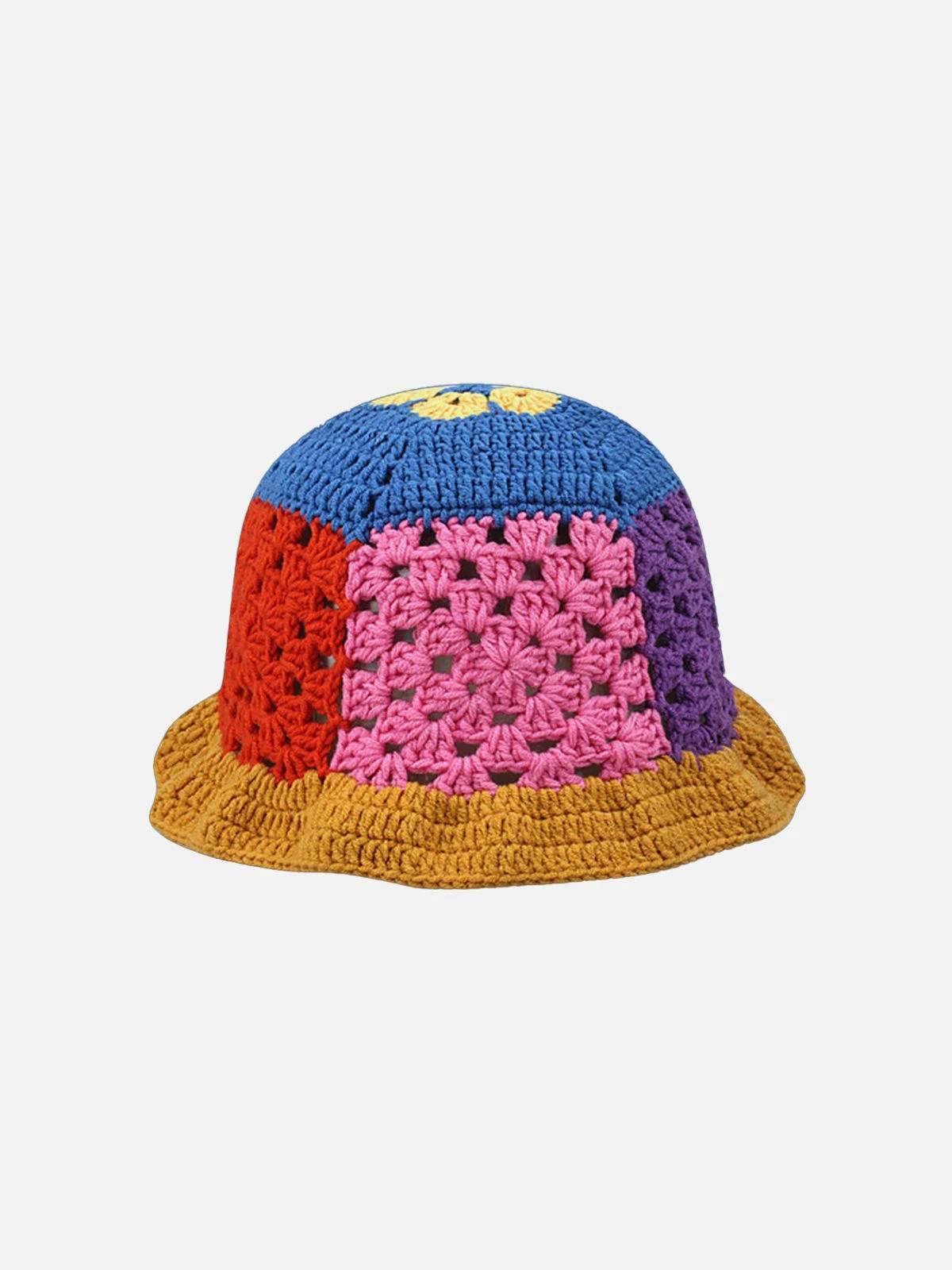 Handmade Crochet Open Knit Bucket Hat 8 Handmade Crochet Open Knit Bucket Hat - Image 6