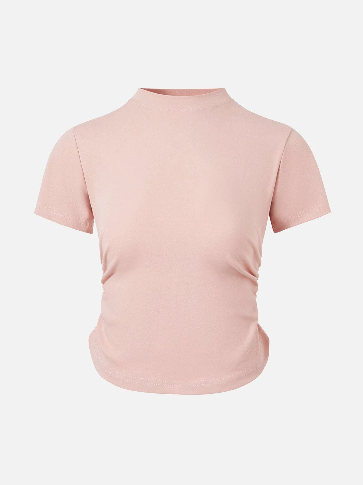 Solid Waist Wrinkle Tee 7 Solid Waist Wrinkle Tee - Image 5
