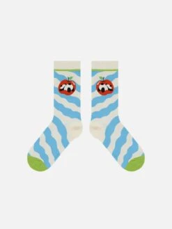 Cartoon Panda Mid-Calf Socks
