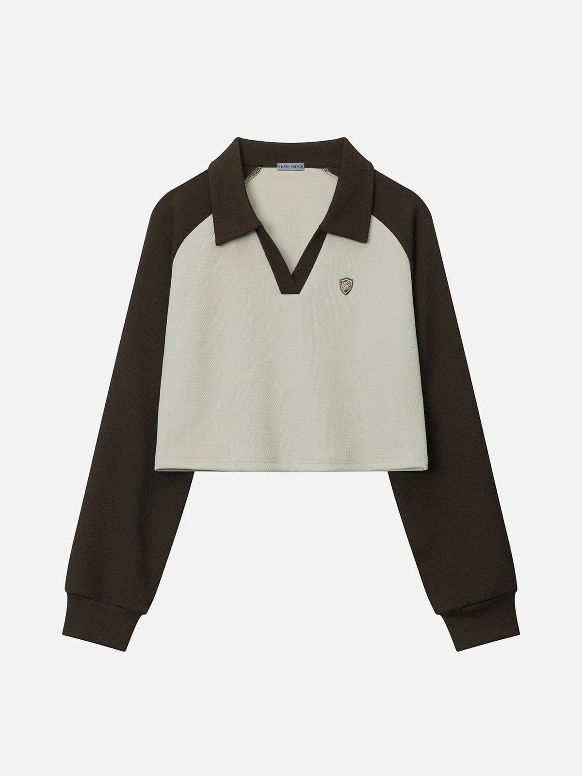 Color Blocking V-Neck Sweatshirt 4 Color Blocking V-Neck Sweatshirt - Image 2