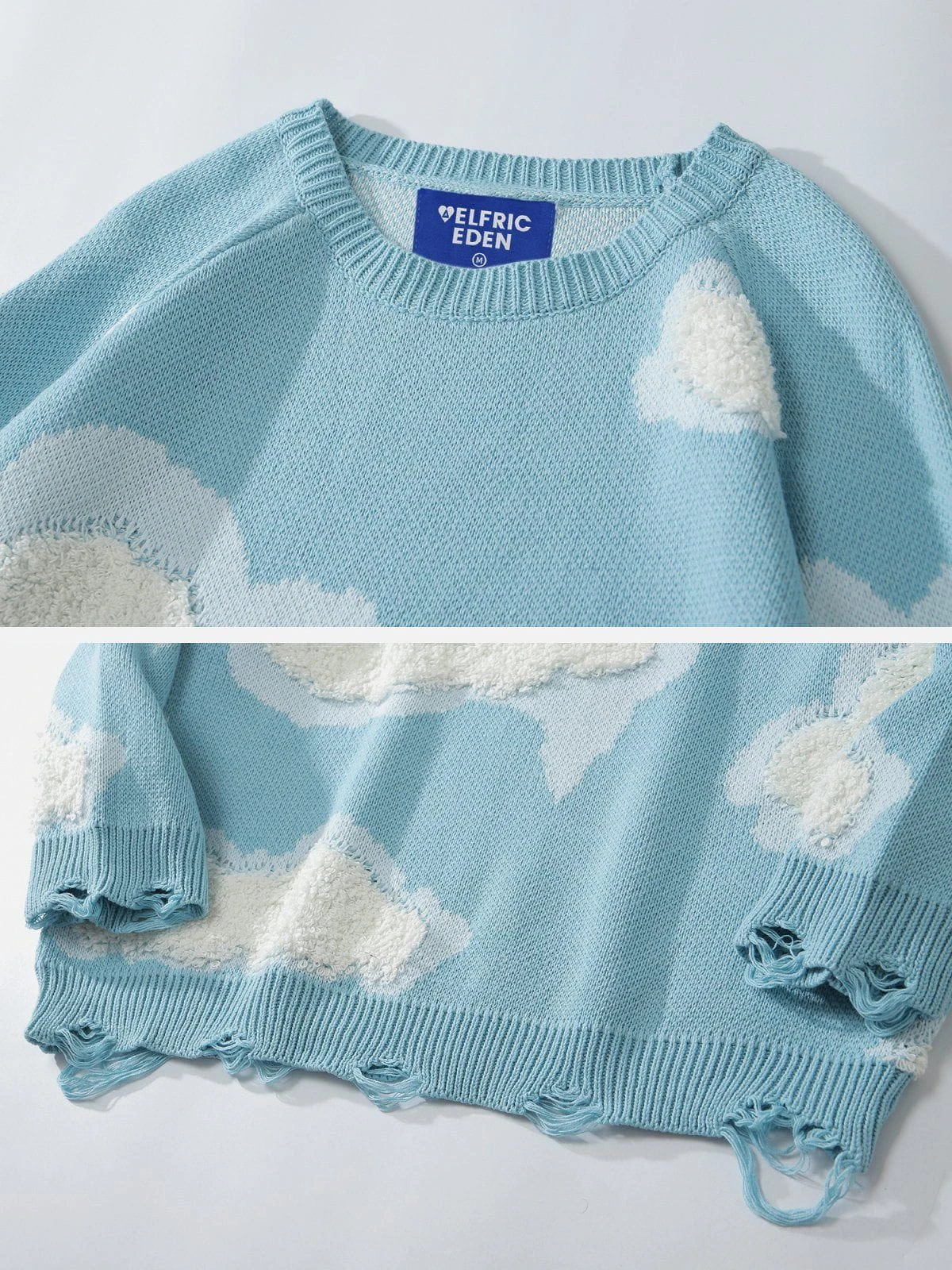 Aelfric Eden Flocking Cloud Pattern Sweater 7 Aelfric Eden Flocking Cloud Pattern Sweater - Image 5