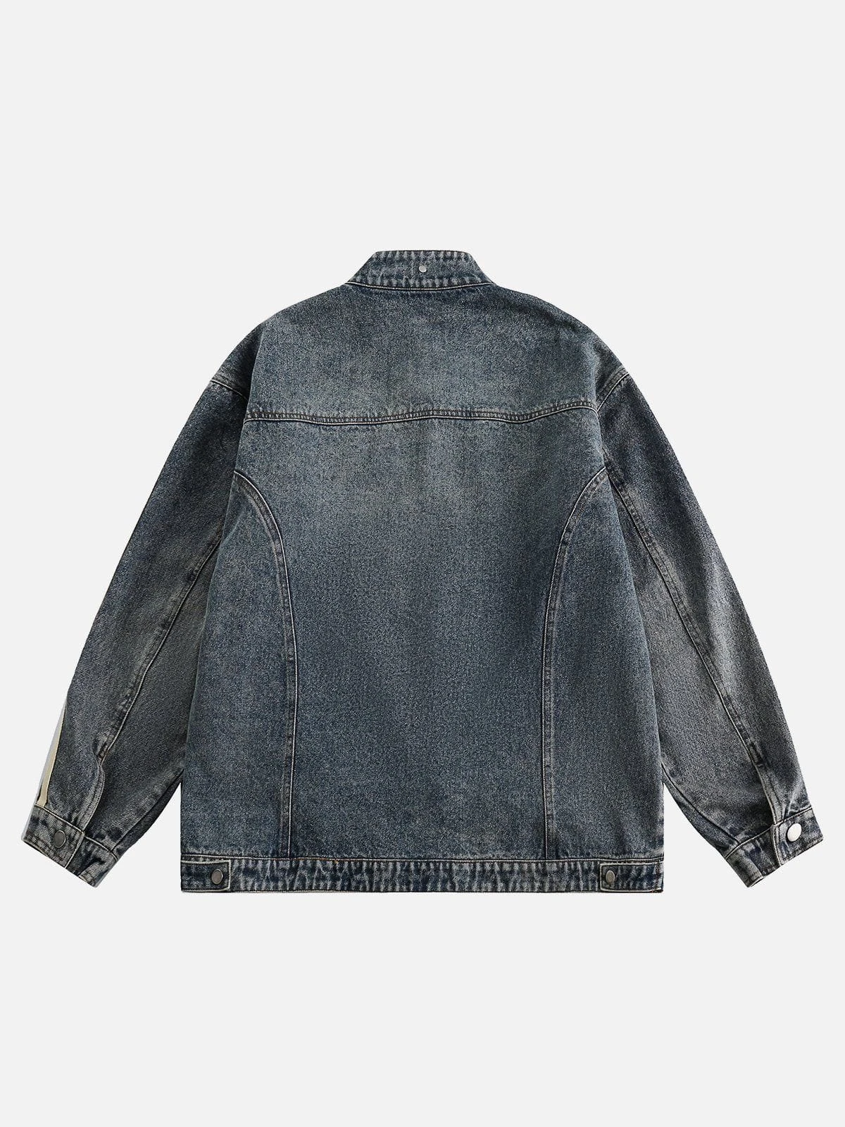 Aelfric Eden Stripe Denim Racing Jacket 4 Aelfric Eden Stripe Denim Racing Jacket - Image 2