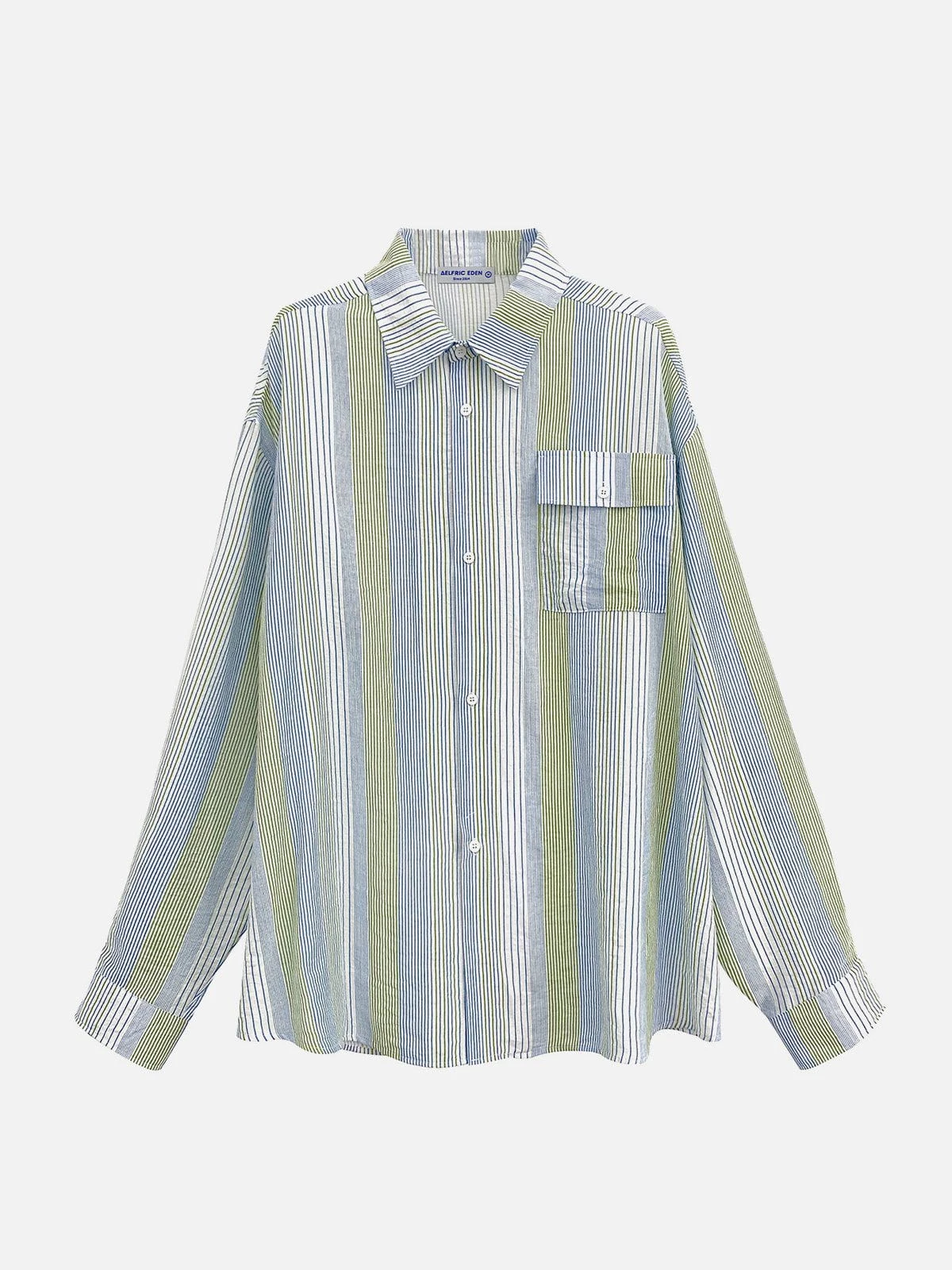 Aelfric Eden Vintage Stripe Long Sleeve Shirt 3 Aelfric Eden Vintage Stripe Long Sleeve Shirt