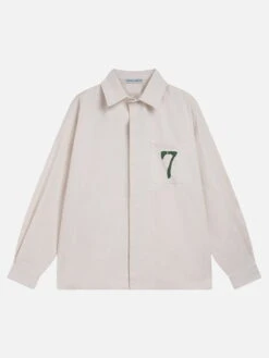 Aelfric Eden Number Print Long Sleeve Shirt