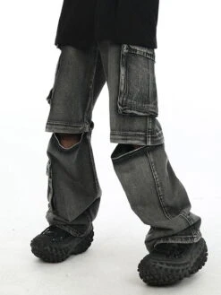 Aelfric Eden Knee Zip Up Loose Jeans