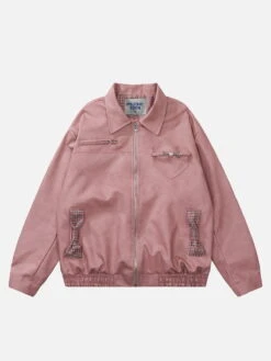 Aelfric Eden Bow Pocket Faux Leather Jacket