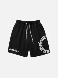 Circle Letter Drawstring Shorts -Aelfric Eden Shop jpeg 3e97d633 763e 407d 8857 018a639be4f8