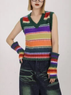 Colourful Stripe Sweater Vest -Aelfric Eden Shop jpeg 45495fb2 00cb 4a2b 8b90 15ddc8cc661a