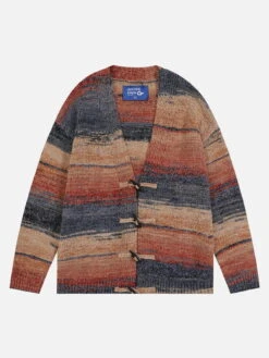 Aelfric Eden Gradient Color Blocking Cardigan