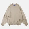 Aelfric Eden Solid Distressed Sweater