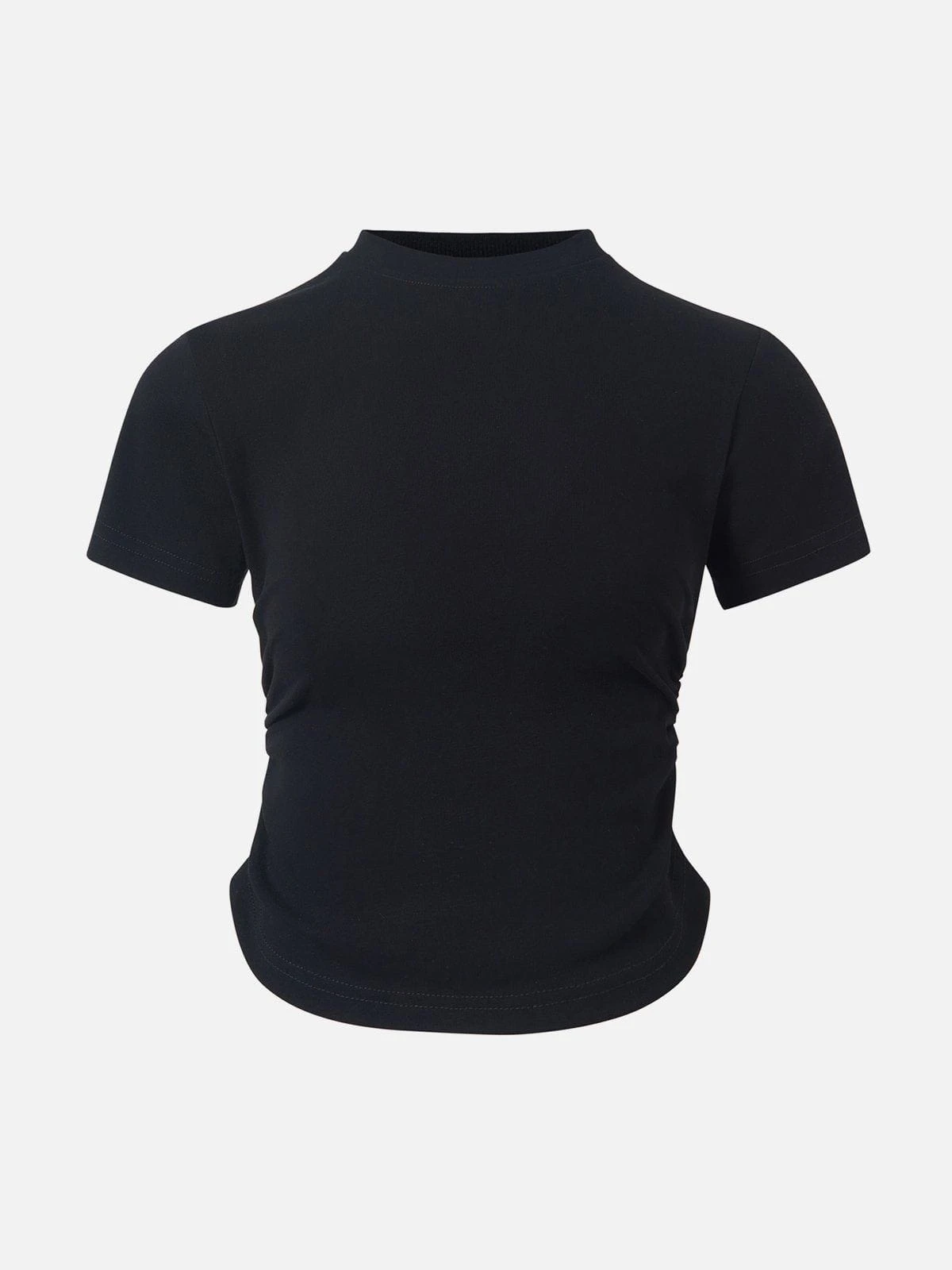 Solid Waist Wrinkle Tee 6 Solid Waist Wrinkle Tee - Image 4