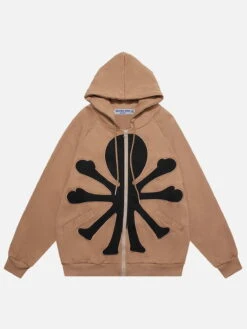 Aelfric Eden Shadow Design Applique Hoodie