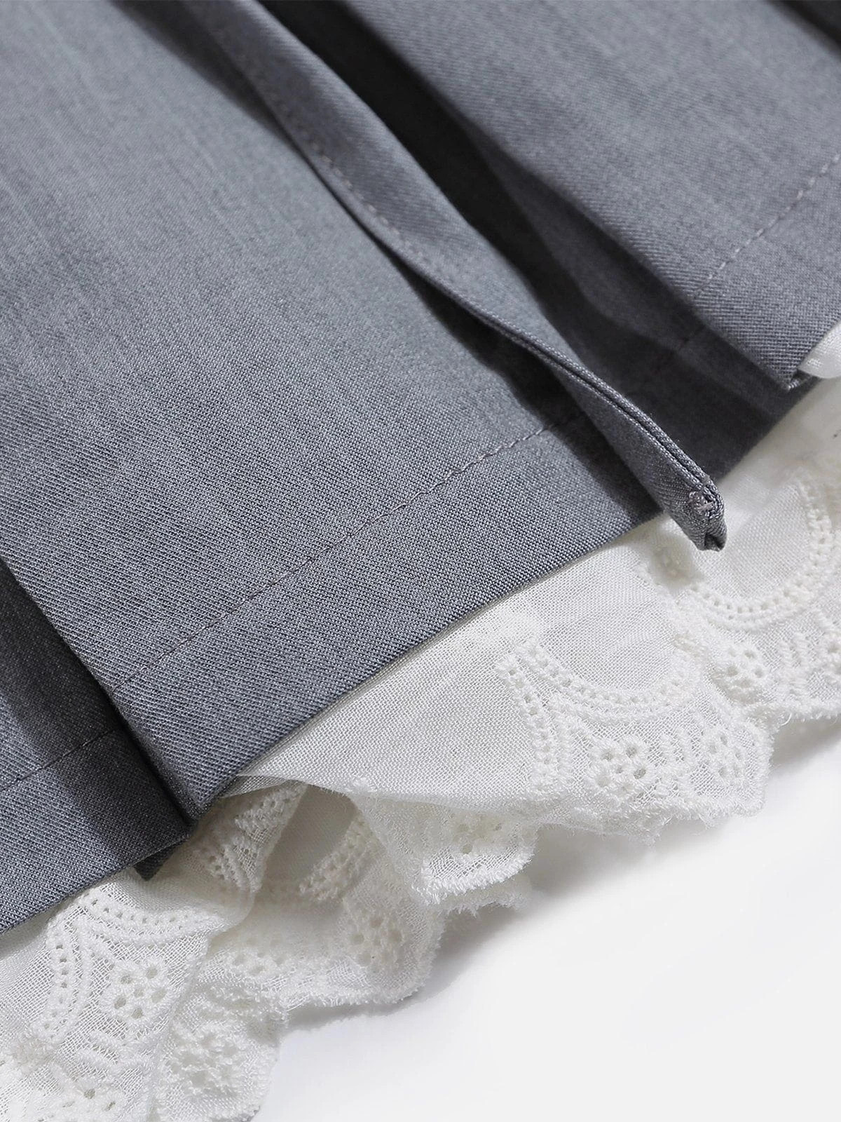 Lace Patchwork Pleated Skirt 8 Lace Patchwork Pleated Skirt - Image 6