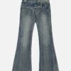 Fringe Belt Washed Jeans