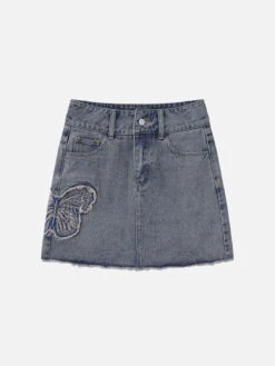 Raw Edge Butterfly Skirt