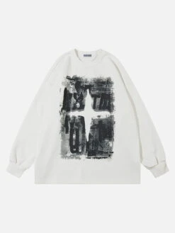 Aelfric Eden Blurring Design Star Print Sweatshirt