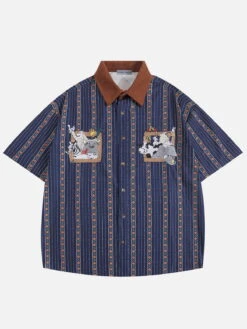 Aelfric Eden Embroidery Animal Short Sleeve Shirt