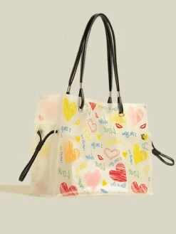 Heart Shape Doodle Transparent Tote Bag -Aelfric Eden Shop jpeg 6a7a5e69 7bdb 4a90 8853 c90bfe079e55