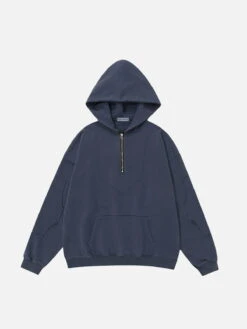 Aelfric Eden Solid Half Zip Up Hoodie