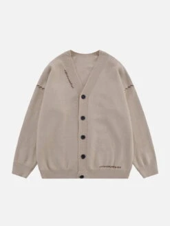 Aelfric Eden Line Weaving V-neck Cardigan