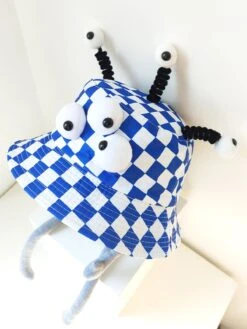 Plaid Three Eyes Cartoon Hat -Aelfric Eden Shop jpeg 71a008f8 d804 4338 8f23 ea3142f92999